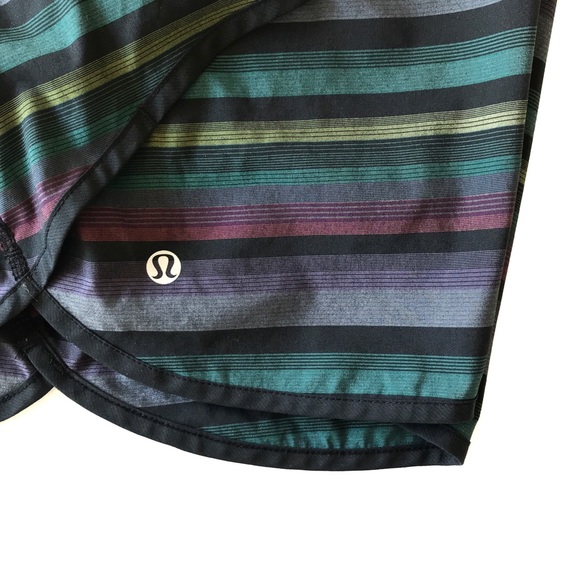 SOLD Lululemon RARE Poncho Stripe Speed Shorts 8 - Picture 7 of 8